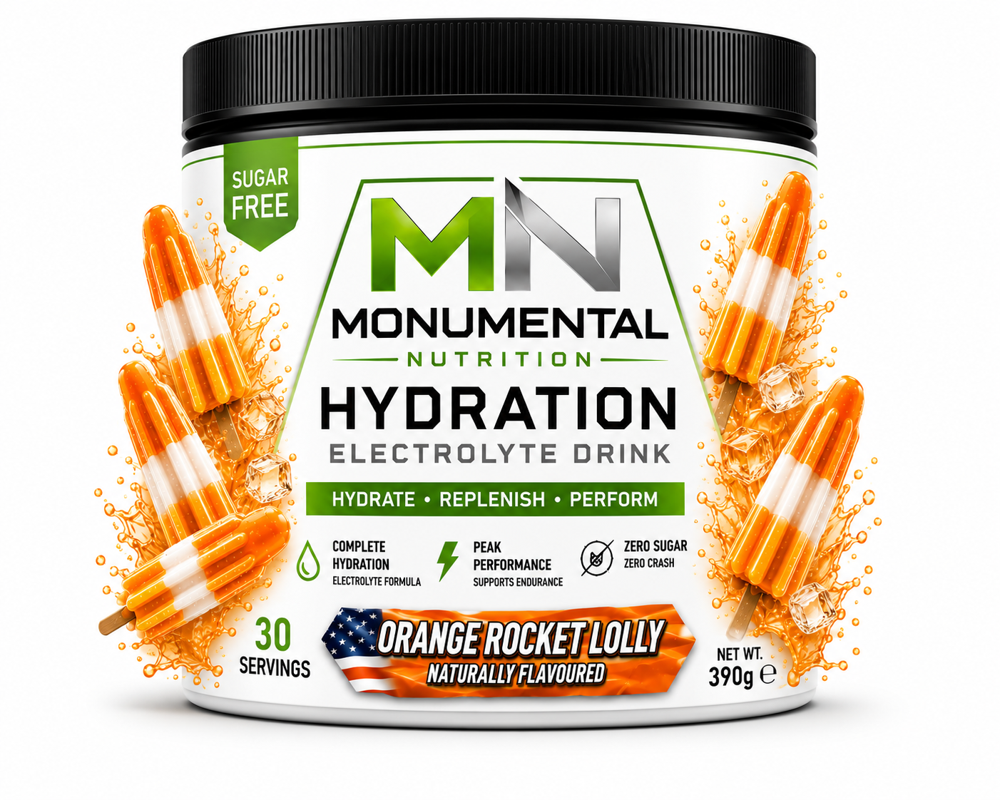 Monumental Nutrition Advanced Hydration Electrolyte Powder Drink 360g | 40 Servings