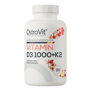 OstroVit Vitamin D3 1000 IU + K2 90 Tablets - Image 1