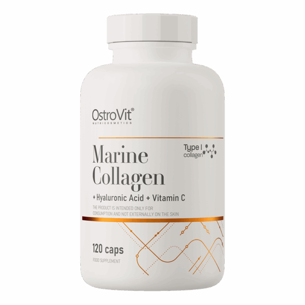 OstroVit Marine Collagen + Hyaluronic Acid + Vitamin C 120 Capsules